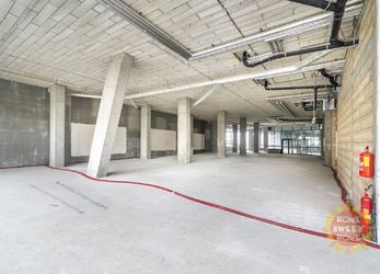 Nové obchodní prostory k dokončení k pronájmu 528 m2, Residence Churchill, Praha 2 - Vinohrady