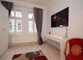 Praha, krásný zařízený byt k pronájmu 1+1 (29m2), ulice Cimburkova, Žižkov, od 1.7.