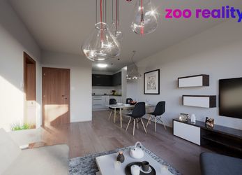 Prodej novostavby bytu č. 207 2A o dispozici 2+kk, s terasou o celkové výměře 74m2