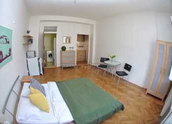 Pronájem bytu 1+kk, 35m2, ulice Cihlářská, Brno-Veveří
