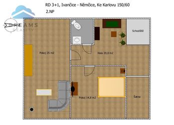 Ivančice - Němčice, RD 3+1, užitná plocha 197 m2, pozemek 290 m2