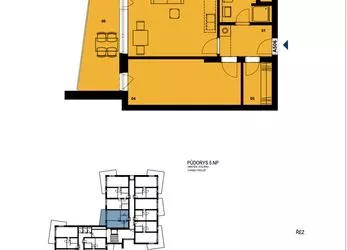 Prodej bytu 2+kk, 49,73 m2, Karlovy Vary, Residence Růžák
