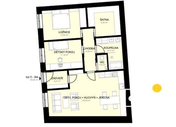 Prodej bytu 3+kk - 83 m2 s vlastní předzahrádkou, Rezidence Studentská Žatec