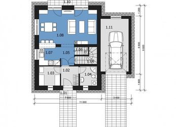 Prodej novostavby rodinného domu 5+1 s garáží a zahrádkou v Krupé, RD 5+1 garáž zahrada terasa Krupá