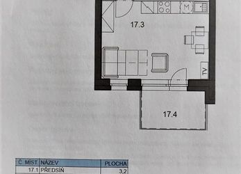 Pronájem bytu 1+kk 33 m², Fojtova 1650/6, Praha 15 - Hostivař