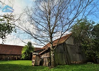 Dolní Bory, RD 2+1, stodola s garáží, vejminek, pozemek 1281 m2