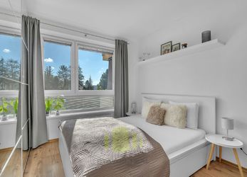 Prodej novostavby bytu 2+kk, 55,5 m2 + 11,4 m2 lodžie, Topolová, Olomouc - Slavonín