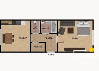 Prodej bytu 1+1 v OV, 36 m2, Třebízského v Žatci