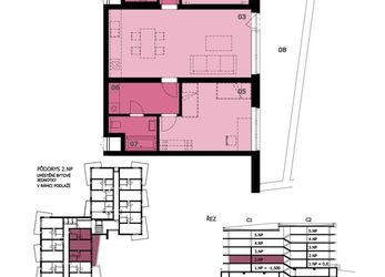 Prodej bytu 3+kk, 90 m2 + terasa 23 m2 + sklep, Karlovy Vary, Residence Růžák
