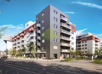 Pronájem novostavby bytu 2+kk 57m2 + balkon 9m2 v novostavbě, Eduarda Husserla, Olomouc