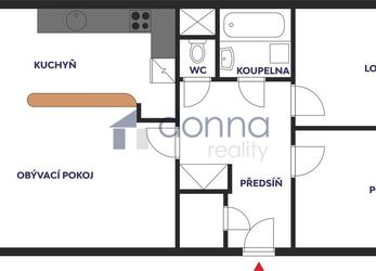 Prodej bytu OV 3+1/L, 70m², ul. Ocelíkova, P4 - Háje, sklep, u metra C