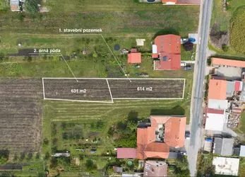 Prodej stavebního pozemku Moutnice 1245 m2