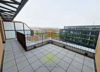 Pronájem luxusní novostavby bytu 3+kk 87,3m2 + teras 36,45m2 v novostavbě, Šantova, Olomouc