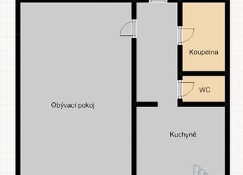 Podnájem bytu 1+1 po kompletní rekonstrukci v  Ostravě-Hrabůvce.