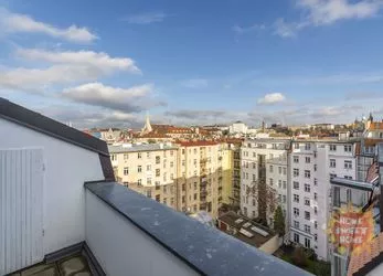 Praha, pronájem nezařízený mezonet 4+kk (167 m2) 2x terasa, Ladova ulice, nedaleko Rašínovo nábřeží