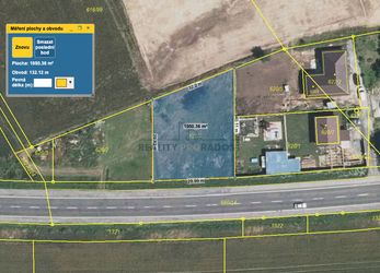 Prodej stavebního pozemku 1050m včetně stavebního povolení na RD - Kovalovice (Stará pošta)