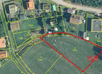 Prodej stavebního pozemku, 1457 m², Vystrkov u Humpolce, okres Pelhřimov
