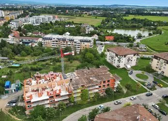 Prodej moderního bytu 1+kk 25,91m2 + lodžie 6,48m2 Topolová A, Olomouc - Slavonín
