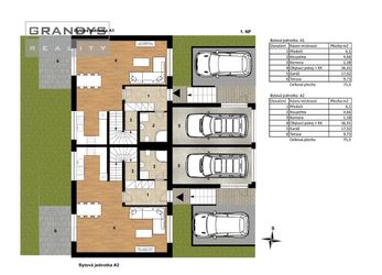 Rezidence Prokopské údolí - B2 - 4kk 126 m2 s terasou, garáží a zahradou