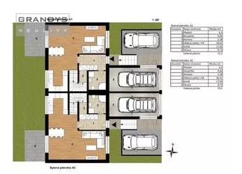 Rezidence Prokopské údolí - B1 - 4kk 126 m2 s terasou, garáží a zahradou
