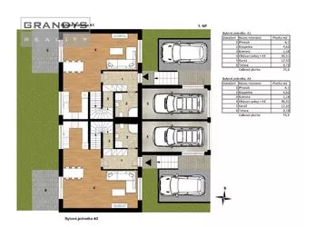 Rezidence Prokopské údolí - A2 - 4kk 126 m2 s terasou, garáží a zahradou