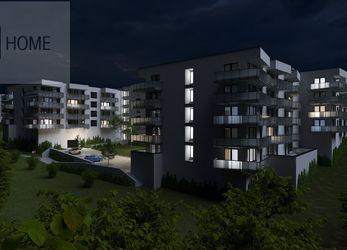 Družstevní byt 2+kk, 60 m2 + terasa 21,66 m2, Residence Růžák budova B