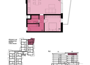 Prodej bytu 2+kk, 60,25 m2, Karlovy Vary, Residence Růžák