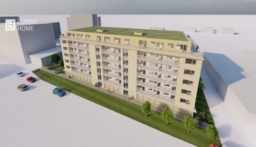 Prodej bytu 1+kk s výhledem o velikosti 32,4 m2 s terasou 6,8 m2, Nová Vltava 3. etapa