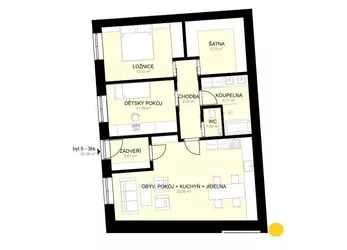 Prodej bytu 3+kk, 84 m2 s předzahrádkou, Rezidence Studentská