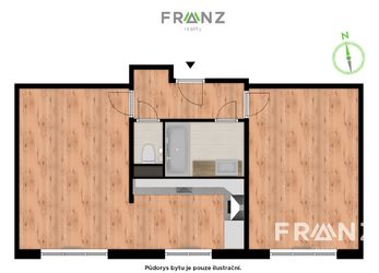 Pronájem bytu 2+kk 52 m², Marie Majerové, Ostrava - Poruba