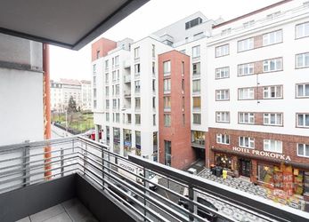 Praha, zařízený byt k pronájmu, Žižkov, ul. Prokopova, 2+kk (78m2), terasa, parkování