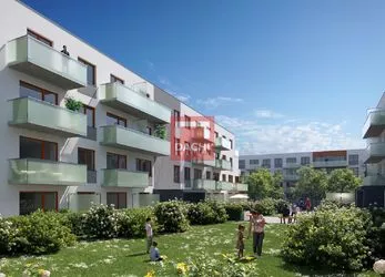 Prodej novostavby bytu F3.111 – 2+kk 58,10m² s terasou 20,6m², Olomouc, Byty Na Šibeníku II.etapa