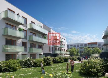 Prodej novostavby bytu F1.109 – 2+kk 49,80m² s balkonem 10,80m², Olomouc, Byty Na Šibeníku II.etapa
