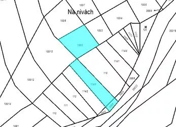 Prodej souboru 3 pozemků o celkové velikosti  974m2 v obci Nová Ves