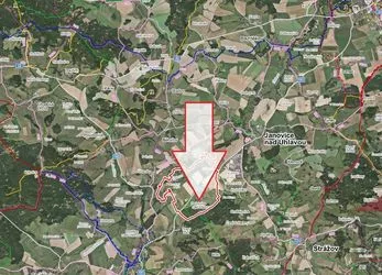 Petrovice nad Úhlavou; pozemek 11.860 m2 (vč. územní studie) určený k výstavbě 9 RD