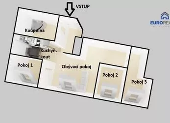 Pronájem, apartmán 4+kk, 120 m2, Plzeň - město, ul. Zbrojnická