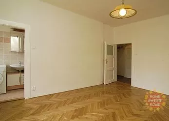 Praha, nezařízený byt 1+1 k pronájmu, 47m2, ulice Na Mokřině, Žižkov