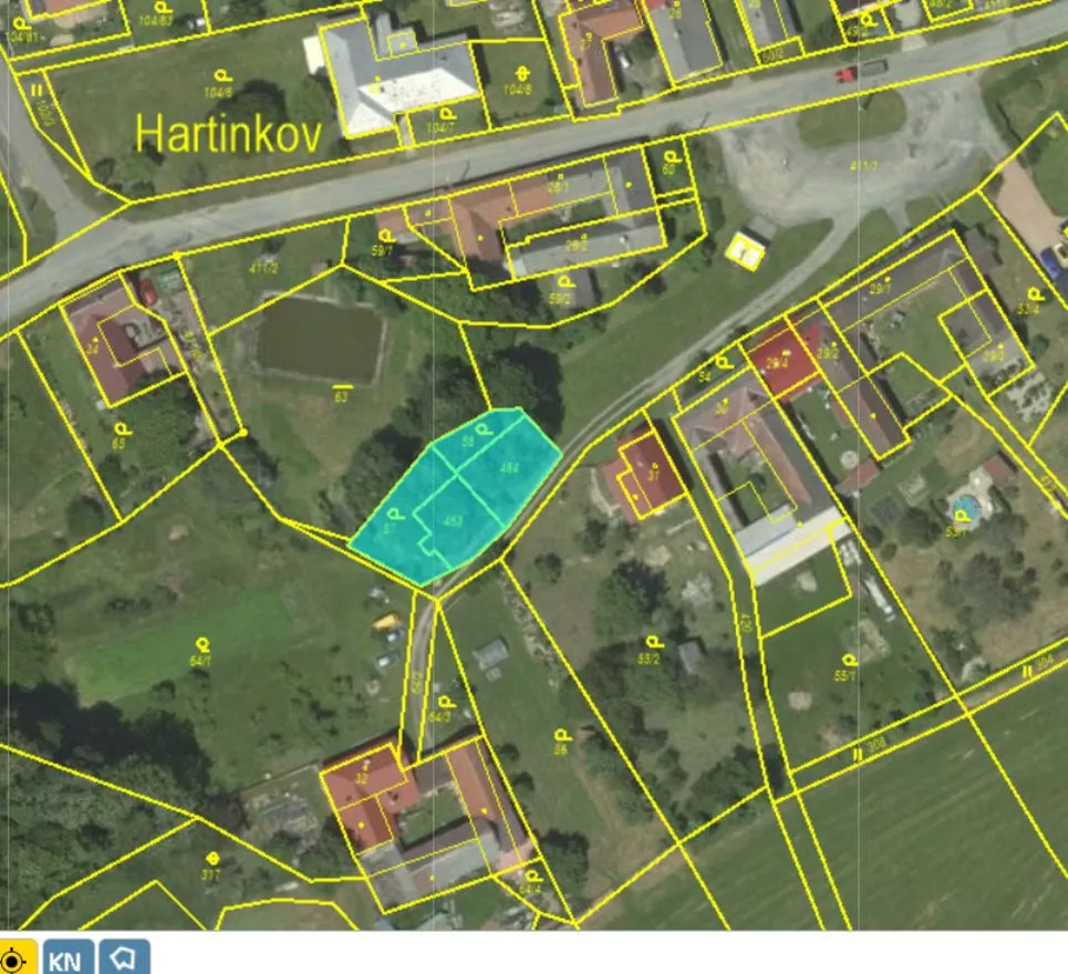Prodej stavebního pozemku v obci Hartinkov 554m2, Svitavy.