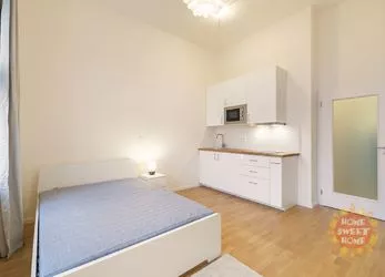 Praha 1, plně vybavený apartmán 1+kk (42 m²) k pronájmu, luxusní lokalita- Čelakovského sady
