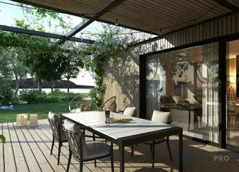Nabízíme Vám ke koupi novostavbu 3+kk domu s terasou, parkovacím místem a zahradou ve Strachotíně