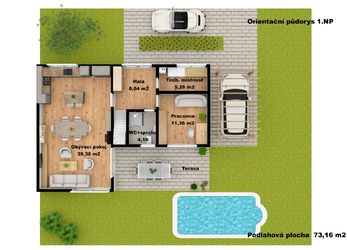 Rodinný dům 5+kk 127 m2, pozemek 343 m2, parkovací stání, Drnholec