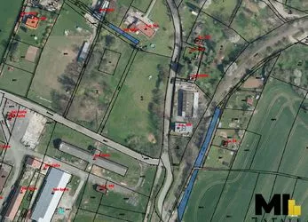 Prodej pozemku v zástavbě a louky 930 m2 v obci Mšeno, okres Mělník