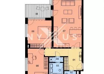 Prodej bytu 3+kk - 82 m2 s balkonem, sklepem a 2x gar. stání,  Učňovská, Praha 9 - Hrdlořezy