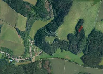 Lesní pozemek o velikosti 1572 m²