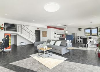 Luxusní moderní novostavba rodiného domu 6+kk s  bazénem a garáží Malá Hraštice