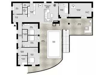 Designová novostavba rodinného domu 5+kk s dvougaráží a krásným velkým pozemkem