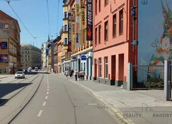 Pronájem obchodních prostor Brno-centrum, CP 100m2