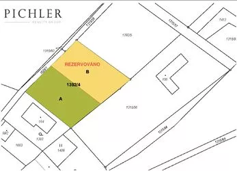 Prodej pozemku k bydlení, 856 m², obec Tehov