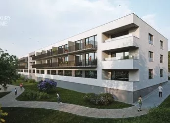 Prodej bytu 1+kk 43,5 m2 + balkón 7 m2, Residence Pražská