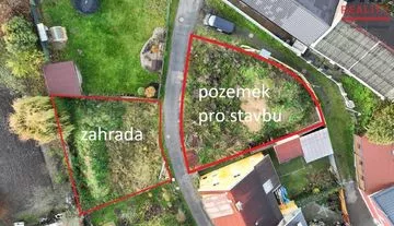 prodej stavebního pozemku 314 m², zahrada 285 m², Chořelice.
